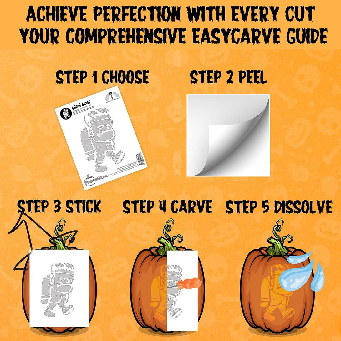 Trick or Treat Simple Pumpkin Carving Stencil - Pumpkin HQ