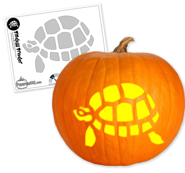 Turtle Pumpkin Carving Stencil - Pumpkin HQ