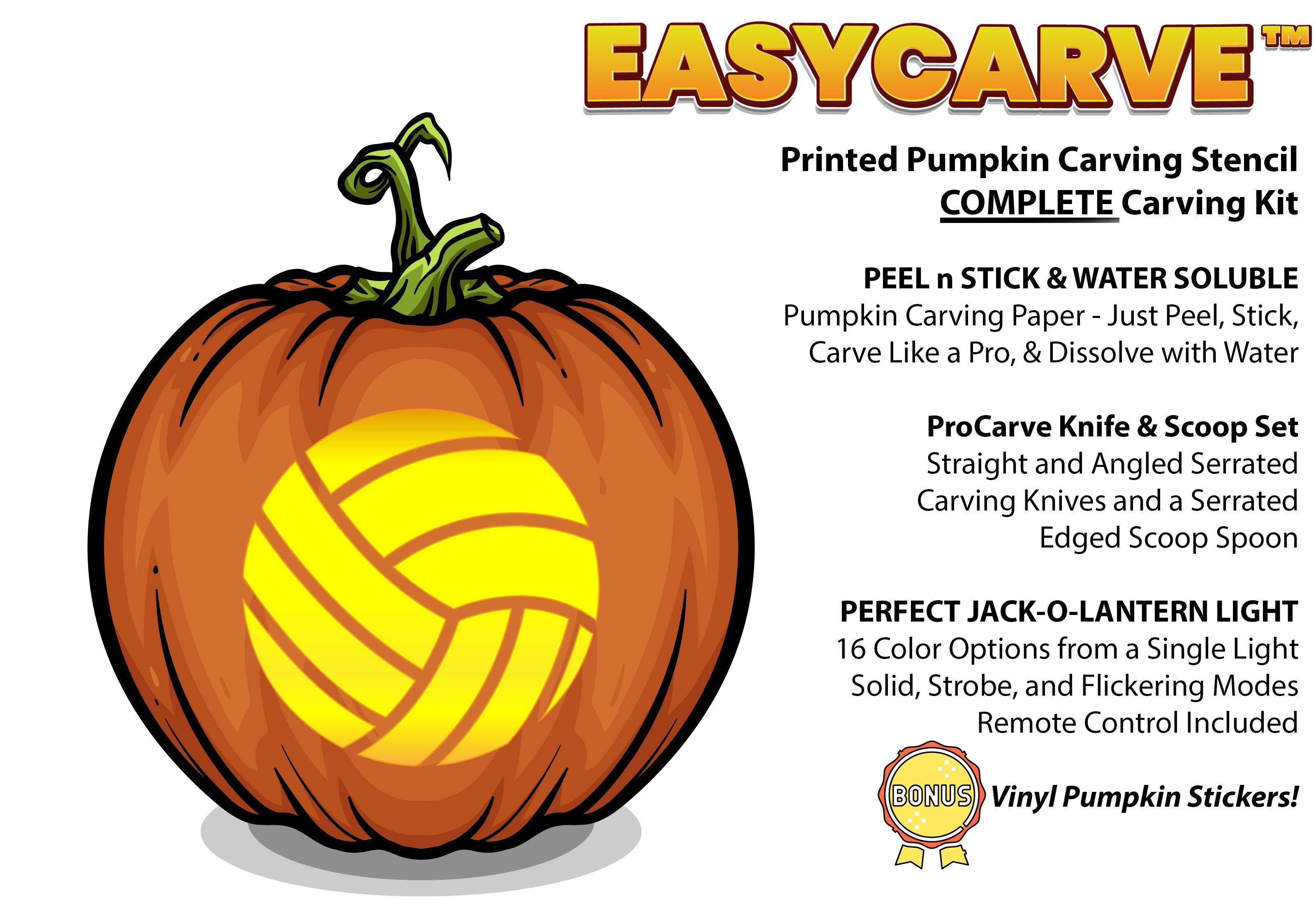 Volleyball Pumpkin Carving Stencil Pumpkin HQ
