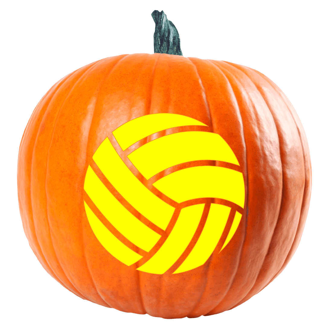 Volleyball Pumpkin Carving Stencil - Pumpkin HQ