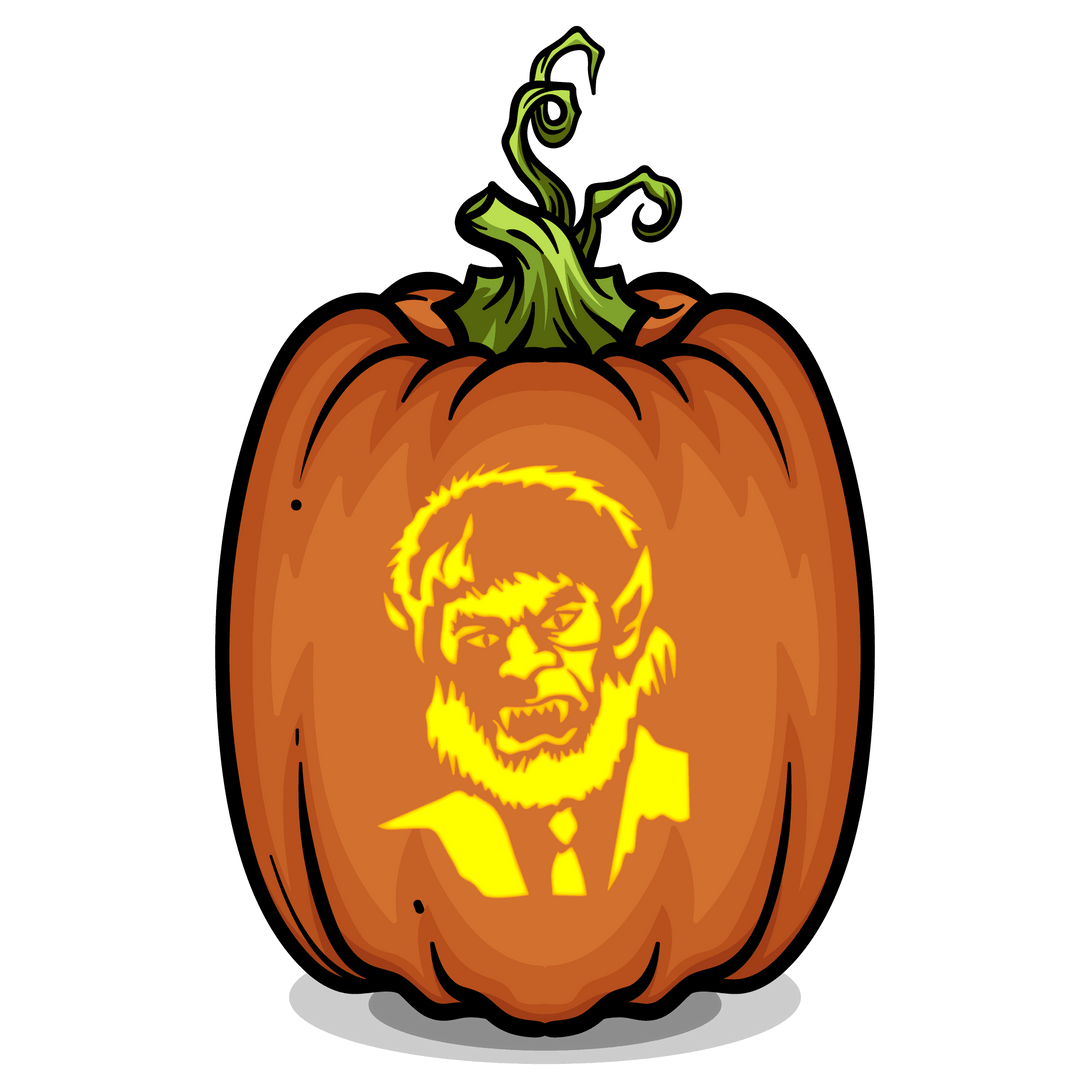 exorcist pumpkin stencil