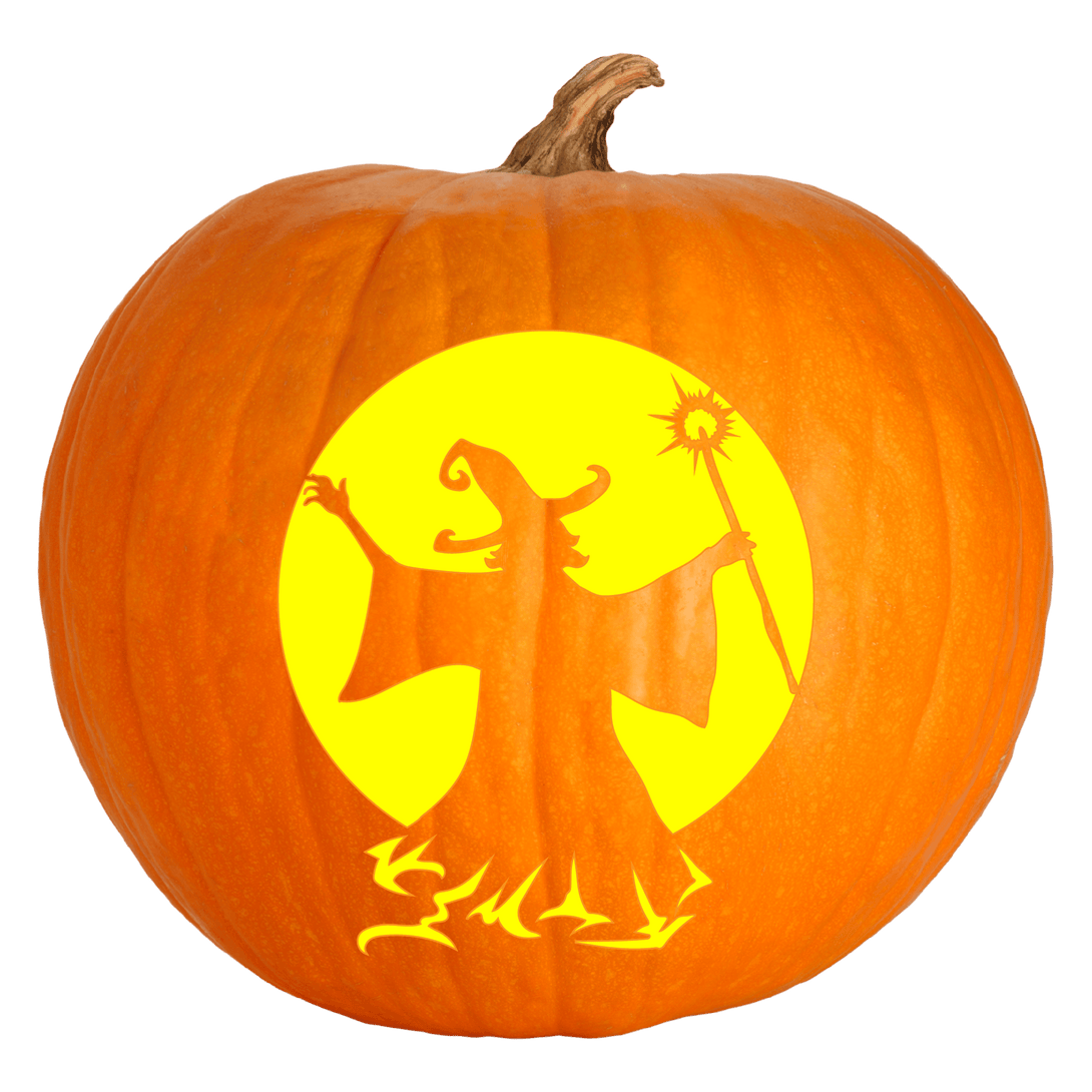 Witch's Septor Pumpkin Carving Stencil - Pumpkin HQ