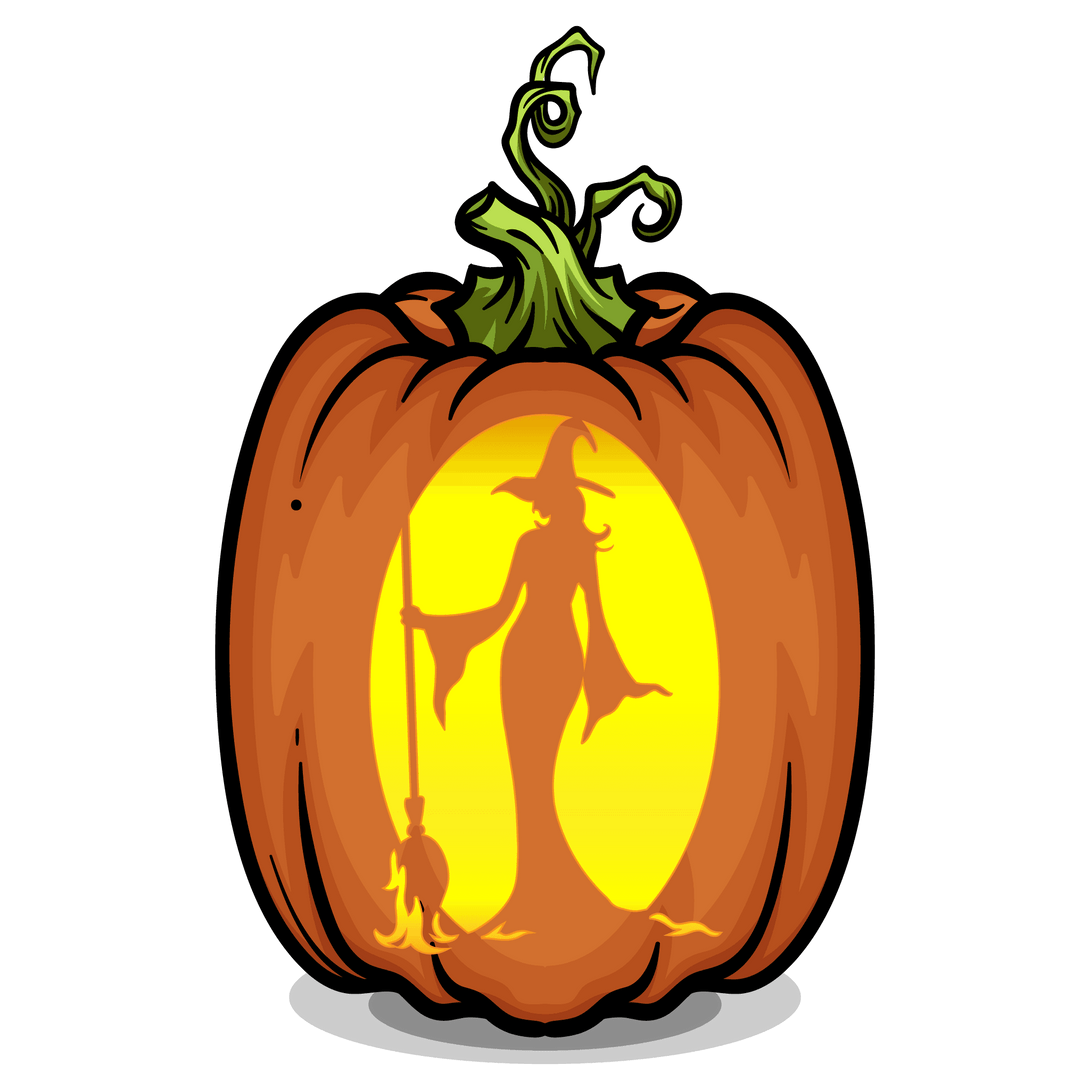 Witches Brew Pumpkin Carving Stencil - Pumpkin HQ