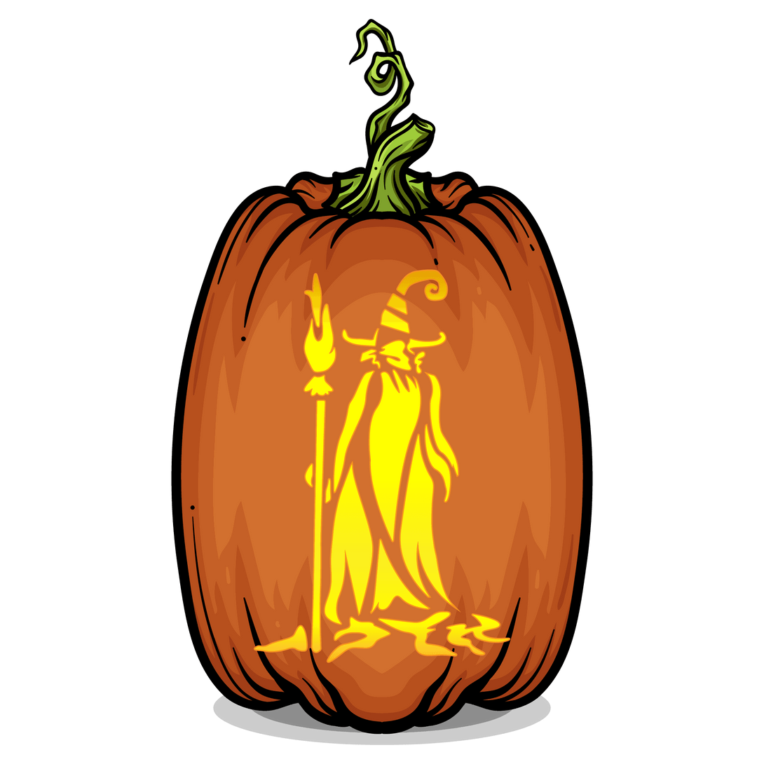 Wiccan Whispers Pumpkin Carving Stencil - Pumpkin HQ